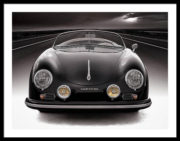 Black Porsche Speedster Framed Print