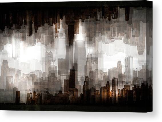 Chicago Skyline #1 Canvas Art Print by Carmine Chiriac??