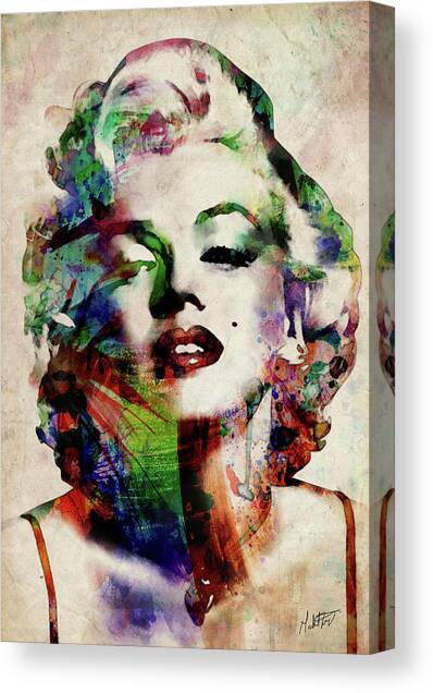 Marilyn #1 Canvas Art Print by Michael Tompsett