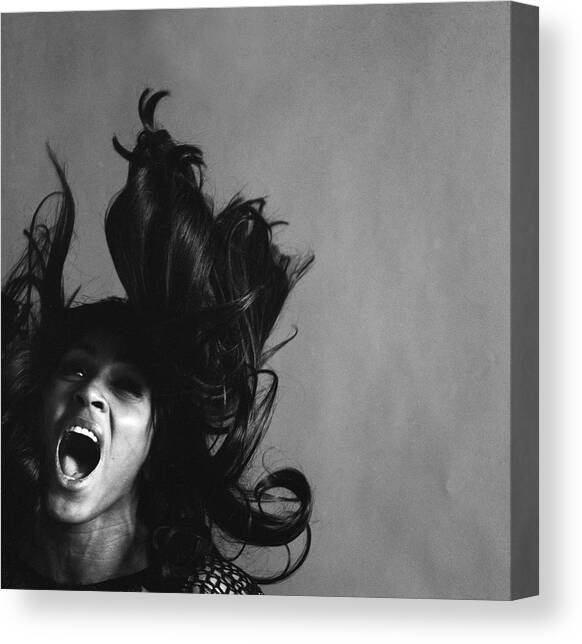 Portrait Of Tina Turner #1 Canvas Art Print by Jack Robinson