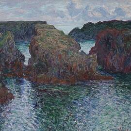 Rocks At Port-goulphar, Belle-ile by Claude Monet