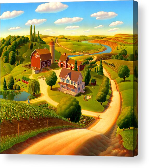 Summer On The Farm Acrylic Print