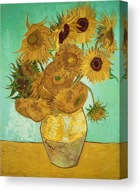 Sunflowers by Van Gogh Canvas Art Print by Vincent Van Gogh