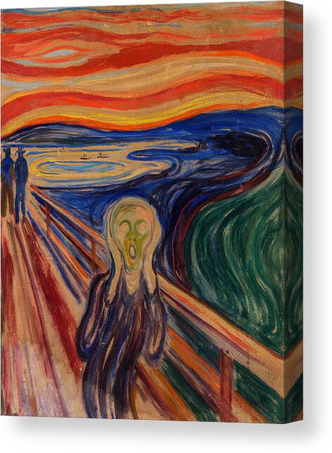 The Scream Canvas Art Print by Edvard Munch