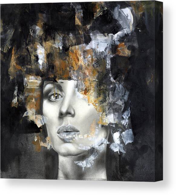 Amber Canvas Art Print by Patricia Ariel