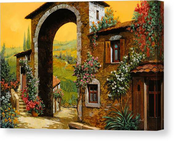 Arco Di Paese Canvas Art Print by Guido Borelli