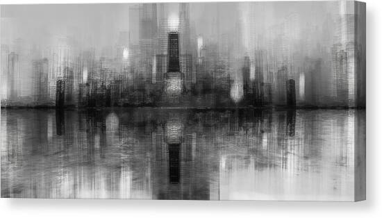 Chicago Skyline Canvas Art Print by Carmine Chiriac