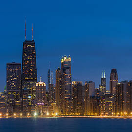 Chicago Skyline From North Ave Beach by Steve Gadomski