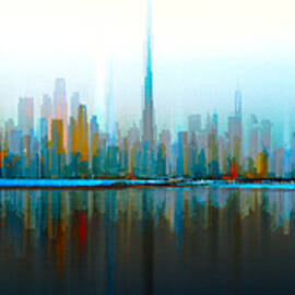 Dubai Skyline Day by Carmine Chiriac