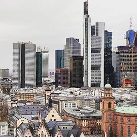 Frankfurt Am Main Skyline, Germany by Mohamed Kazzaz