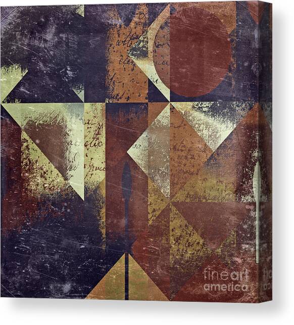Geomix 04 - 6ac8bv2t7c Canvas Art Print by Variance Collections