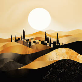 Italy Landscape Art by Lourry Legarde
