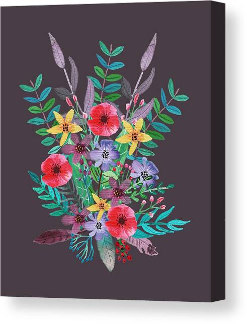 Just Flora II Canvas Art Print by Amanda Jane