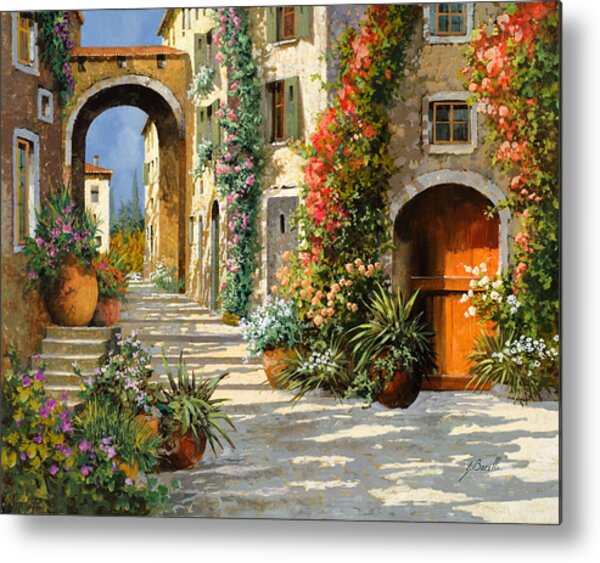 La Porta Rossa Sulla Salita Metal Print