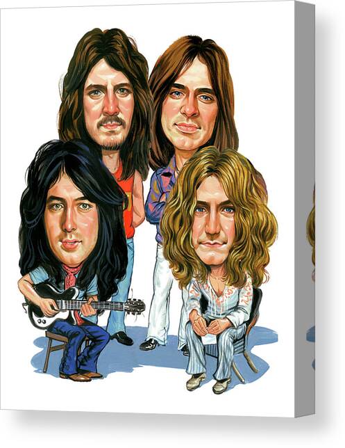 Led Zeppelin Canvas Art Print by Art