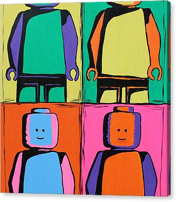 Lego Pop Art Man Canvas Print