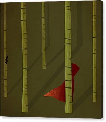 Little Red Riding Hood Canvas Print