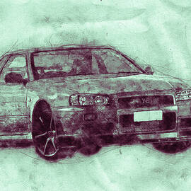 Nissan Skyline GT-R 3 - Spors Car - Automotive Art - Car Posters by Studio Grafiikka
