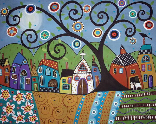Polkadot Church Art Print