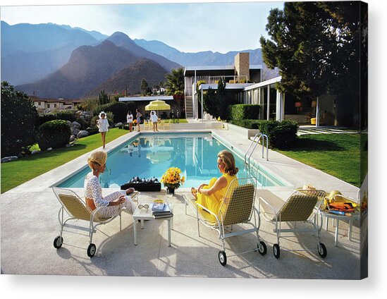 Poolside Glamour Acrylic Print