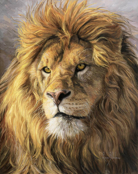 Portrait Of A Lion Poster