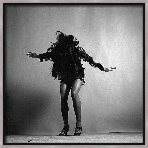 Portrait Of Tina Turner Framed Canvas Print