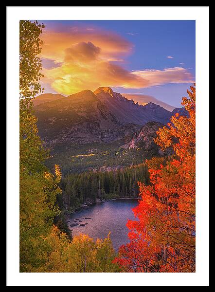 Rocky Mountain Sunrise Framed Print