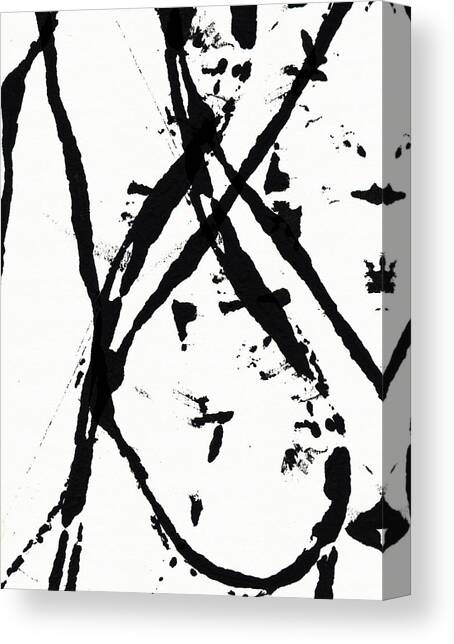 Shadow Abstract 1- Art by Linda Woods Canvas Art Print by Linda Woods