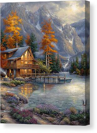Cabins Canvas Prints for Sale