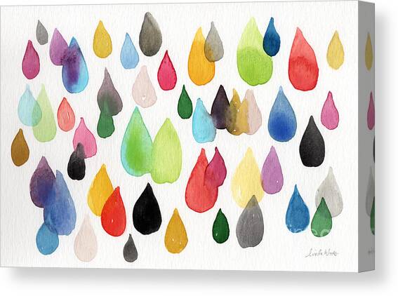 Tears Of An Artist Canvas Art Print by Linda Woods