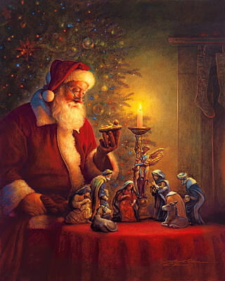 Santa Claus Art Prints for Sale