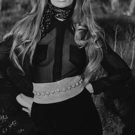 Veruschka Von Lehndorff Wearing A Wearing A Vogue by Franco Rubartelli