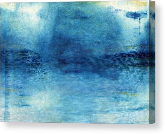 Wash Away- Abstract Art by Linda Woods Canvas Art Print by Linda Woods