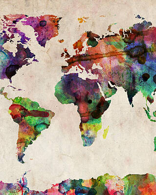 Maps Art Prints for Sale
