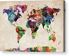 Maps Acrylic Prints for Sale